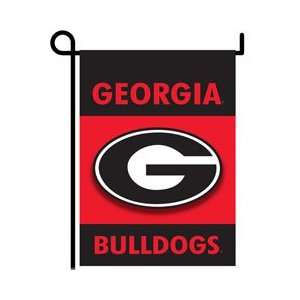  NCAA Georgia Bulldogs 2 Sided Garden Flag w/pole 