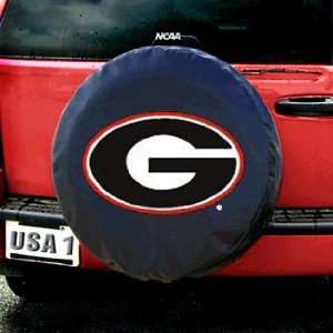  Georgia Bulldogs NCAA Spare Tire Cover (Black): Automotive