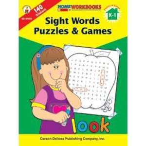   Publications CD 104008 Sight Words Puzzles Games: Everything Else