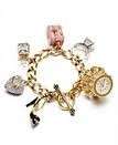Juicy Couture 6 Charm Charmed Bracelet Gold Plated Watch NWT $495 RARE 