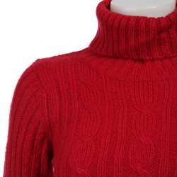 Carol Rose Womens Cable Knit Turtleneck Sweater  Overstock