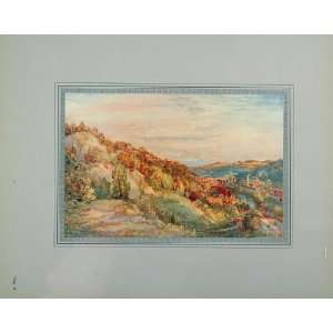  1919 Philip Wilson Steer Landscape Impressionism Print 