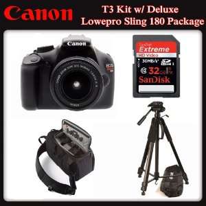 Canon EOS Rebel T3 Lowepro Sling 180 Package Includes: Canon EOS Rebel 