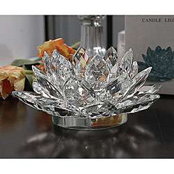 Crystal Lotus Candle Holder  