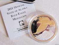 Alaska Mint 2011 State Silver Medallion Proof Eagle  