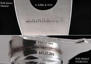 Kirk & Son Sterling Handle Carving Set Fork Knife  