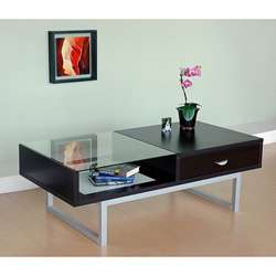 Contemporary 48 inch Wood Coffee Table  