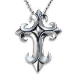 Stainless Steel Intricate Cross Necklace  