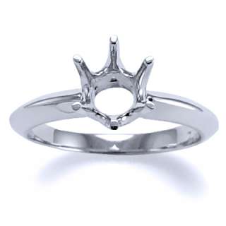 Handcrafted 950 Platinum Knife Edge Engagement Ring Setting Semi Mount 