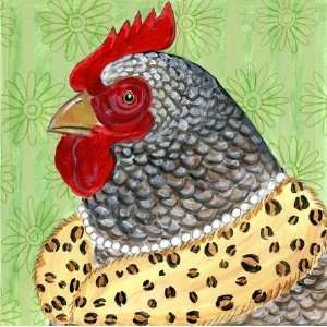  Fancy Chicken Canvas Reproduction