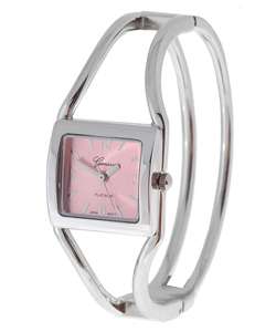 Geneva Platinum Pink Fashion Bracelet Watch  Overstock