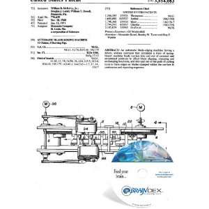  NEW Patent CD for AUTOMATIC BLADE EDGING MACHINE 
