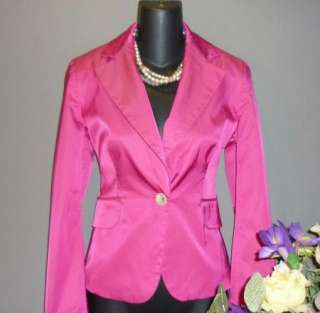 BANANA REPUBLIC Womens Pink Tailored Blazer Jacket Size 4  