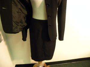 RALPH LAUREN PURPLE LABEL Black Skirt Suit 4 6 Classy  