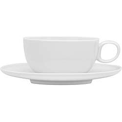 Red Vanilla Everytime White Tea Cups & Saucers (Set of 6)  Overstock 