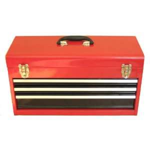   TB133A Red 21 Inch Portable Steel Tool Box, Red: Home Improvement