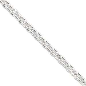 Sterling Silver 24 inch 8.80 mm Cable Chain Necklace in 