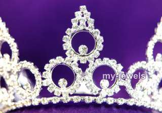 Bridal Pageant Crystal Medium Size Tiara Crown T1022  