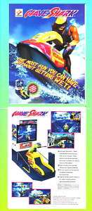 Wave Shark 1996 Konami Arcade Advertising Flyer  