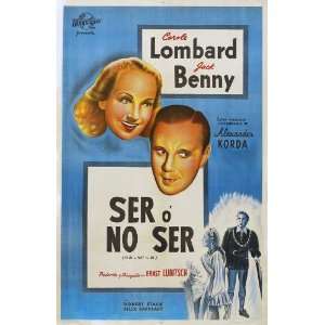   Argentine 27x40 Carole Lombard Jack Benny Robert Stack