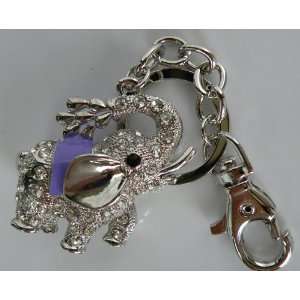 Elegant Key Chain Key Holder/Handbag Charm Beautiful Elephant Design w 