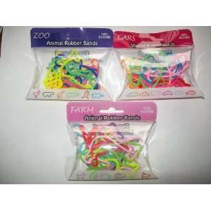  Silly Bandz (Cars , Zoo and Farm) Pack of 36: Toys & Games