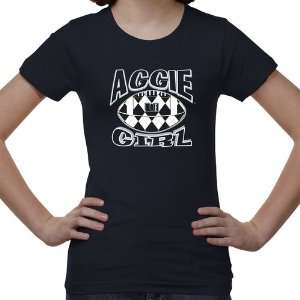   State Aggies Youth Argyle Girl T Shirt   Navy Blue: Sports & Outdoors