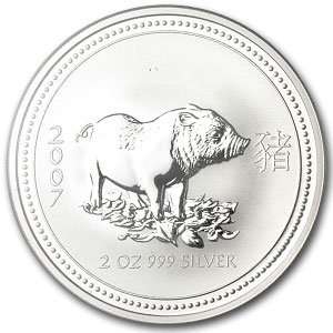    2007 2 oz Silver Lunar Year of the Pig (Series 1) 