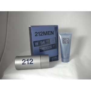 212 for Men Gift Set   3.4 oz EDT Spray + 3.4 oz Aftershave Moist Gel