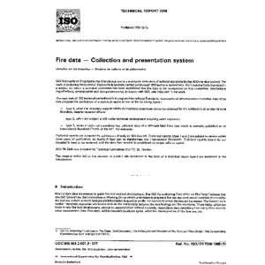 ISO/TR 7248:1985, Fire data   Collection and presentation system: ISO 