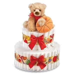  Peachtree Baby Sport Diaper Cake BSBSK2T Basketball: Baby