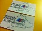 SILVER BMW NURBURGRING M M3 M1 M5 M6 DECAL STICKERS