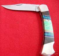 BUCK CUSTOM HANDLE 110 FOLDING KNIFE  