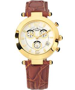 Lucien Piccard Corinthian Gold Chronograph Watch  Overstock