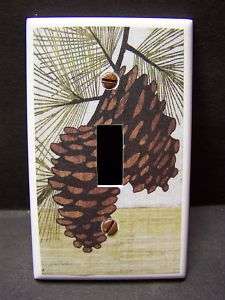 PINE CONE #20 LIGHT SWITCH COVER PLATE  