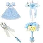  Cinderella Costume Dress or Crown / Tiara Bouquet or 