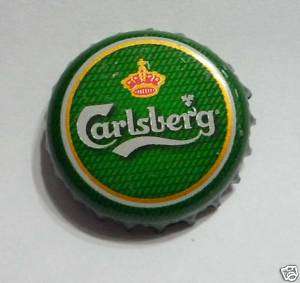 CARLSBERG BEER Bottle Cap Crown Standard Green New Logo  