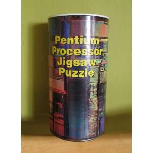   Intel Pentium Processor Microchip Jigsaw Puzzle in a Can Toys & Games
