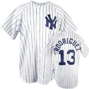 Alex Rodriguez Majestic MLB Home Pinstripe Replica New York Yankees 