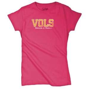  Tennessee Volunteers Vols UT Ladies Polka Dot Logo Shirt 