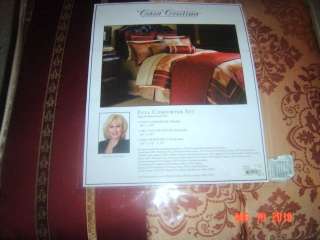 Casa Cristina TESORO Full Comforter Set Bronze Tan NEW  
