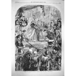  1861 QUEEN ELIZABETH KNIGHTING FRANCIS DRAKE GILBERT