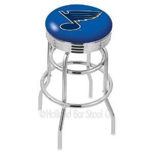   Double Ring Swivel Bar Stool with Ribbed Accent Ring: Home & Kitchen