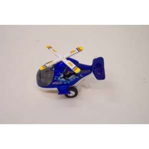  Air Whale Die Cast Helicopter Blue Color 