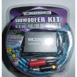 : Scosche KST1209B High Power Platinum Series Subwoofer Wire Kit: Car 