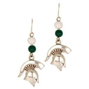  Michigan State Spartans Logo Earrings