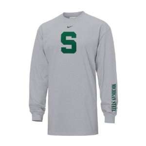  Michigan State Spartans Nike Classic Logo Long Sleeve Tee 