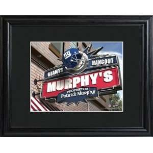  New York Giants NFL Pub Sign in Wood Frame: Home & Kitchen