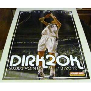   Dallas Mavericks   DIRK20K   20,000 Points   on 01 13 2010   POSTER