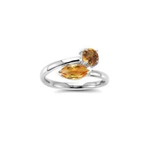  0.99 Cts Citrine Ring in 14K Yellow Gold 3.5 Jewelry